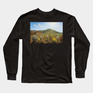 a view of the artist s house and garden in mills plains van diemen s land 1835 - John Glover Long Sleeve T-Shirt